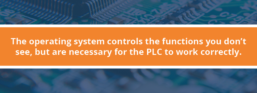 operating system controls the functions of the CPU